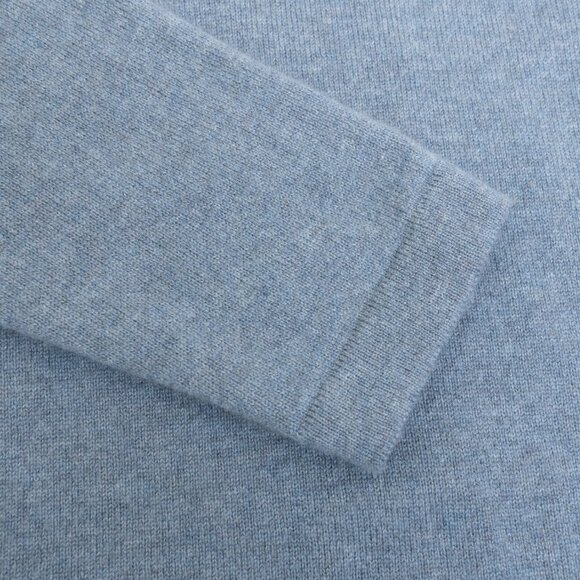 Luca Faloni Cashmere Polo Sweater French Blue XL Made in Italy - Picture 7 of 14